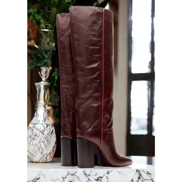 2PC NIB Rag & Bone ANLEN Crinkled Leather Tall Boot 7.5 & Rag & Bone  Sweater - Picture 5 of 15